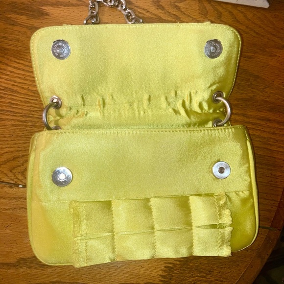 Botkier Sateen Shoulder Bag w/ Heavy Chain - Lime Green - Like New $295 MSRP - Picture 3 of 16